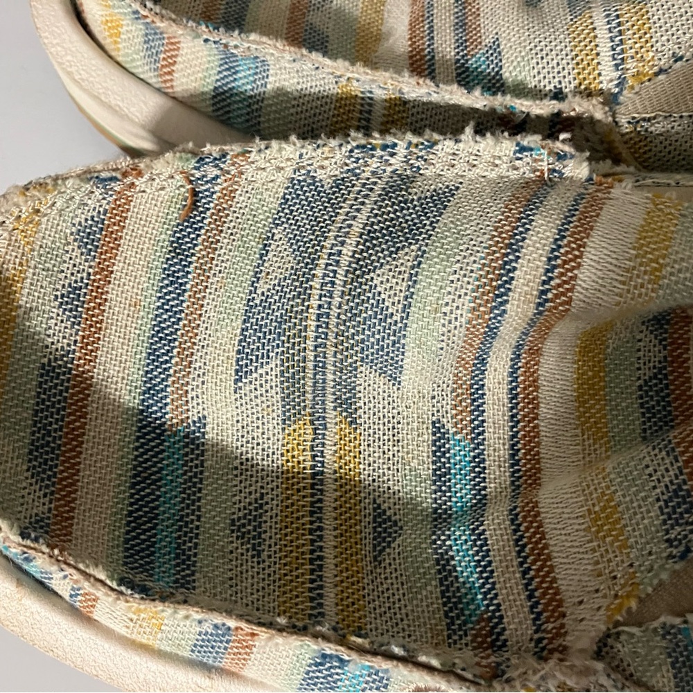 Sanuk Multicolor Striped Canvas Slip-Ons - Picture 2 of 4